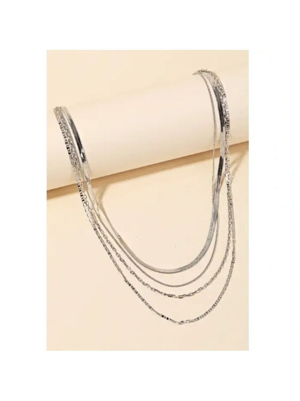 ($7) Snake Chain Layered Necklace